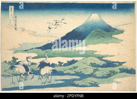 Umezawa Manor dans la province de Sagami (Sōshū Umezawa zai), de la série trente-six vues du Mont Fuji (Fugaku sanjūrokkei) ca. 1830–32 par Katsushika Hokusai Banque D'Images