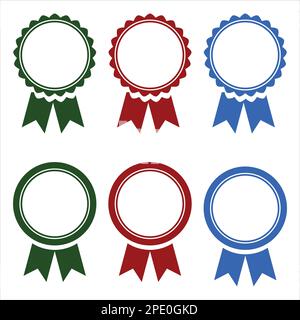 Collection de badges Illustration de Vecteur