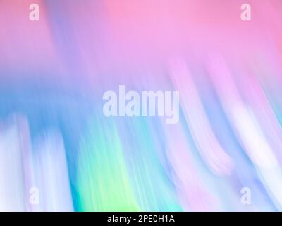Le pastel psychédélique flou arrière-plan bokeh avec effet de diffraction de la lumière Banque D'Images