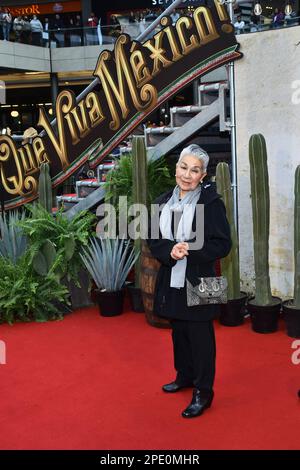 Mexico, Mexique. 14th mars 2023. 14 mars 2023, Mexico, Mexique: L'actrice Angelina Pelaez assiste au tapis rouge de la première du film "que Viva Mexico" au Cinepolis Oasis Coyoacan. Sur 14 mars 2023 à Mexico, Mexique. (Photo de Carlos Tischler/Eyepix Group/Sipa USA) crédit: SIPA USA/Alay Live News Banque D'Images