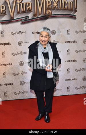 Mexico, Mexique. 14th mars 2023. 14 mars 2023, Mexico, Mexique: L'actrice Angelina Pelaez assiste au tapis rouge de la première du film "que Viva Mexico" au Cinepolis Oasis Coyoacan. Sur 14 mars 2023 à Mexico, Mexique. (Photo de Carlos Tischler/Eyepix Group/Sipa USA) crédit: SIPA USA/Alay Live News Banque D'Images