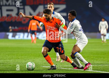 ISTANBOEL, TURKIYE - MARS 15: Mahmut Tekdemir d'Istanbul Basaksehir lors de l'UEFA Europa Conference League match entre Istanbul Basaksehir et KAA Gent à Basaksehir Fatih Terim-stadion on sur 15 mars 2023 à Istboel, Turkiye (photo par /Orange Pictures) Banque D'Images