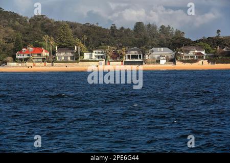 547 luxueuses maisons en bord de mer sur Camp Cove Beach-South Head Peninsula-Watsons Bay. Sydney-Australie. Banque D'Images