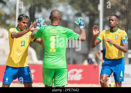 Rosario, Argentine. 15th mars 2023. ROSÁRIO, SF - 15.03.2023: COPA AMÉRICA DE FUTEBOL DE AREIA - Jenilson Brito (BRA), lors du match de football de plage de Copa America à Rosario, en Argentine. (Photo: Sporeo/Fotoarena) crédit: Foto Arena LTDA/Alay Live News Banque D'Images