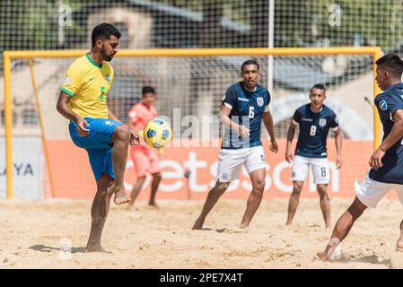 Rosario, Argentine. 15th mars 2023. ROSÁRIO, SF - 15.03.2023: COPA AMÉRICA DE FUTEBOL DE AREIA - Filipe Silva (BRA), pendant le match entre le Brésil et l'Equateur dans le match de football de plage de Copa America à Rosario, en Argentine. (Photo: Sporeo/Fotoarena) crédit: Foto Arena LTDA/Alay Live News Banque D'Images