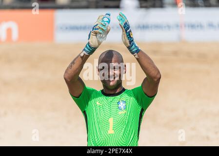 Rosario, Argentine. 15th mars 2023. ROSÁRIO, SF - 15.03.2023: COPA AMÉRICA DE FUTEBOL DE AREIA - Jenilson Brito (BRA), lors du match de football de plage de Copa America à Rosario, en Argentine. (Photo: Sporeo/Fotoarena) crédit: Foto Arena LTDA/Alay Live News Banque D'Images