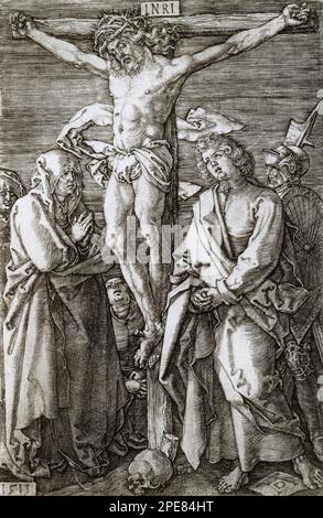 Crucifixion 1511 par Albrecht Dürer Banque D'Images