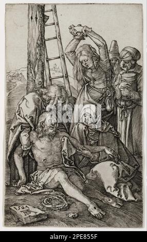 La Lamentation 1507 par Albrecht Dürer Banque D'Images