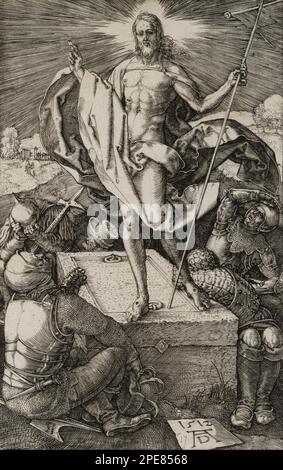 La Résurrection 1512 par Albrecht Dürer Banque D'Images