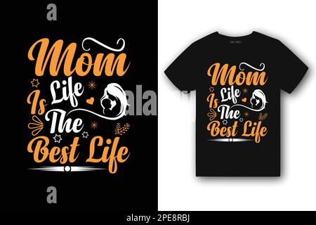 Maman typographie t-shirt design, maman amour t-shirt design au monde vous êtes une mère mais à votre famille vous êtes le monde, le jour des mères amour maman t-shirt Illustration de Vecteur