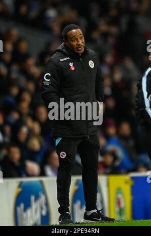 Directeur de lecture Paul Ince pendant le match du championnat Sky Bet Blackburn Rovers vs Reading à Ewood Park, Blackburn, Royaume-Uni. 15th mars 2023. (Photo de Ben Roberts/News Images) à Blackburn, Royaume-Uni, le 3/15/2023. (Photo de Ben Roberts/News Images/Sipa USA) crédit: SIPA USA/Alay Live News Banque D'Images