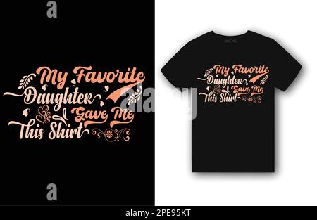 Typographie papa papa père amour t-shirt design Illustration de Vecteur