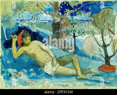 Te arii vahine (la Reine de la Beauté ou la Reine Noble) 1896/1897 par Paul Gauguin Banque D'Images