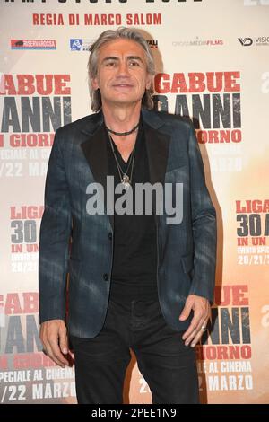 Rome, Italie. 15th mars 2023. Rome, Cinéma Barberini Photocall du film ' Ligabue 30 ans en un jour ', dans la photo: Luciano Ligabue crédit: Agence de photo indépendante/Alamy Live News Banque D'Images