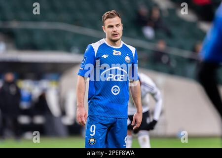 Varsovie, Pologne. 12th mars 2023. Rauno Sappinen de Stal vu pendant le match polonais PKO Ekstraklasa League entre Legia Warszawa et PGE FKS Stal Mielec au Maréchal Jozef Pilsudski Legia Warsaw Municipal Stadium. Score final; Legia Warszawa 2:0 PGE FKS Stal Mielec. Crédit : SOPA Images Limited/Alamy Live News Banque D'Images