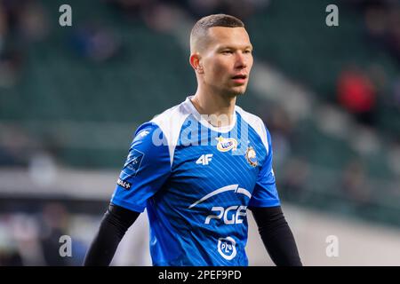 Varsovie, Pologne. 12th mars 2023. Mateusz Mak de Stal vu pendant le match polonais PKO Ekstraklasa League entre Legia Warszawa et PGE FKS Stal Mielec au Maréchal Jozef Pilsudski Legia Warsaw Municipal Stadium. Score final; Legia Warszawa 2:0 PGE FKS Stal Mielec. (Photo de Mikolaj Barbanell/SOPA Images/Sipa USA) crédit: SIPA USA/Alay Live News Banque D'Images