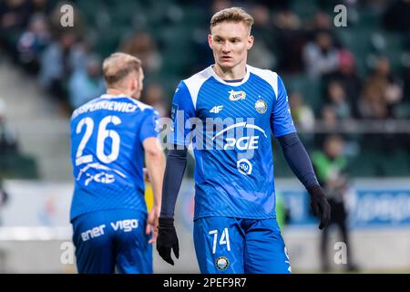 Varsovie, Pologne. 12th mars 2023. Kamil Kruk de Stal vu pendant le match polonais PKO Ekstraklasa League entre Legia Warszawa et PGE FKS Stal Mielec au Maréchal Jozef Pilsudski Legia Warsaw Municipal Stadium. Score final; Legia Warszawa 2:0 PGE FKS Stal Mielec. (Photo de Mikolaj Barbanell/SOPA Images/Sipa USA) crédit: SIPA USA/Alay Live News Banque D'Images