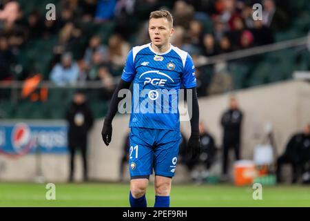 Varsovie, Pologne. 12th mars 2023. Mateusz Matras de Stal vu pendant le match polonais PKO Ekstraklasa League entre Legia Warszawa et PGE FKS Stal Mielec au Maréchal Jozef Pilsudski Legia Warsaw Municipal Stadium. Score final; Legia Warszawa 2:0 PGE FKS Stal Mielec. (Photo de Mikolaj Barbanell/SOPA Images/Sipa USA) crédit: SIPA USA/Alay Live News Banque D'Images