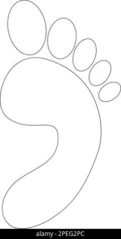 illustration vektor du logo human footprint Illustration de Vecteur