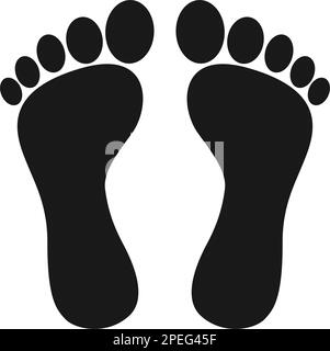 illustration vektor du logo human footprint Illustration de Vecteur