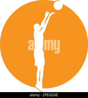 motif vectoriel du logo dribble de basket-ball Illustration de Vecteur