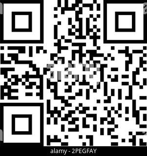 Exemple de code QR vectoriel pour la numérisation de smartphone sur fond blanc. Illustration de Vecteur