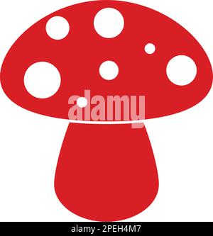 modèle vectoriel d'icône de logo champignon Illustration de Vecteur