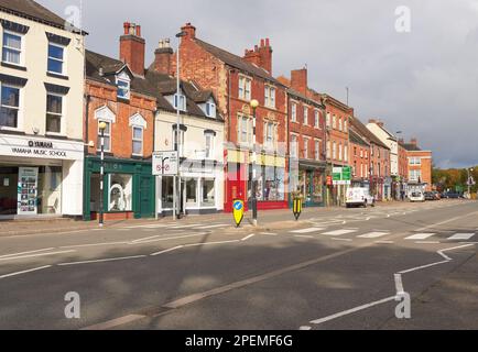 Scène tranquille dans les rues de Burton on Trent, Royaume-Uni Banque D'Images