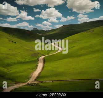 Été sur le plateau de Persembe. Belles montagnes de la province d'Ordu. Aybasti, ville d'Ordu, Turquie Banque D'Images