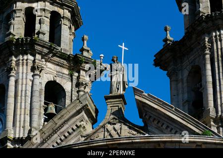 Pontevedra, Galice. Espagne. 7 février 2023. Église de la Vierge du pèlerin, Iglesia de la Virgen Peregrina. Une chapelle en forme de pétoncle Banque D'Images