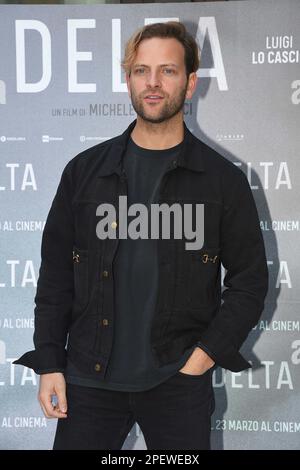 Rome, Italie. 16th mars 2023. Rome, Hôtel NH Collection Photocall du film « Delta », sur la photo: Alessandro Borghi crédit: Agence de photo indépendante/Alamy Live News Banque D'Images