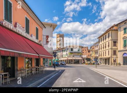 Vieille ville d'Altopascio, province de Lucca, région Toscane, Italie centrale - Europe Banque D'Images