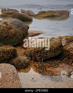 Côte de granit rose à Trégastel Banque D'Images