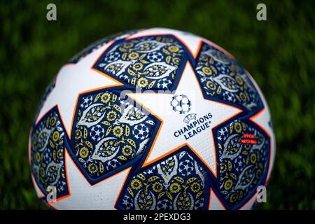 Gros plan de la finale de football de la Ligue des champions de l'UEFA Adidas Istanbul 2023 2024 Banque D'Images