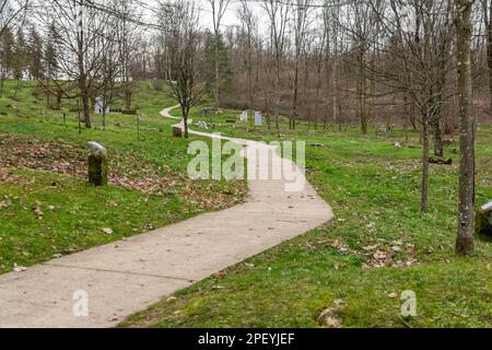 Paysage autour de Fleury-devant-Douaumont, commune française, située dans le département de la Meuse et la région Grand-est. Pendant la bataille de Verdun en 1916 Banque D'Images