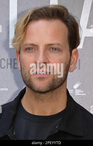 Rome, Italie. 16th mars 2023. Alessandro Borghi assiste au photocall du film 'Delta' au NH Hotel Collection Rome Centro. Crédit : SOPA Images Limited/Alamy Live News Banque D'Images