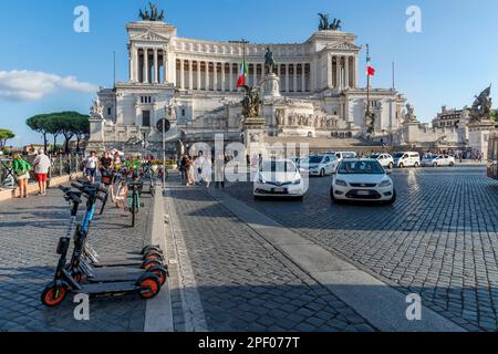 La Piazza Venezia à Rome Banque D'Images