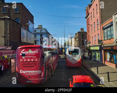 Dublin, Irlande - 09 25 2015: Rues de Dublin par une belle journée ensoleillée. Banque D'Images