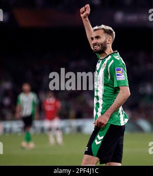 Séville, Espagne. 16th mars 2023. UEFA Europa League, Round of 16, second Leg, Betis vs Manchester United au stade Benito Villamarin, Séville, Espagne. 16th mars 2023. SEVILLA 16/03/2023 OCTAVOS DE FINAL DE LA UEL ESTADIO BENITO VILLAMARIN REAL BETIS-MANCHESTER UTD 900/CorDIN Press crédit: CORDIN PRESS/Alay Live News Banque D'Images