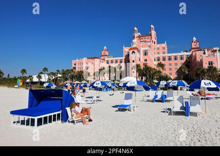 Don Cesar Hotel, Pink Palace, St.Petes Beach, St.Petersburg Florida USA Banque D'Images