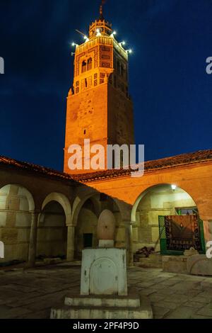 La Grande Mosquée de l'essai en Tunisie, en Afrique du Nord Banque D'Images