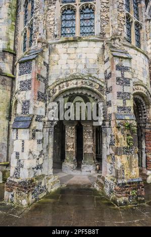 L'image est de ce qui était Cloisters couvert passage de toilettes bloc à la célèbre site du patrimoine mondial de la cathédrale Christ Church de Canterbury dans le Kent. Banque D'Images