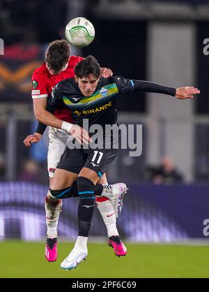 ALKMAAR, PAYS-BAS - MARS 16: Luis Alberto de SS Lazio pendant la série de 16 Leg Two - UEFA Europa Conference League match entre AZ Alkmaar et SS Lazio à l'AZ Stadion on 16 mars 2023 à Alkmaar, pays-Bas (photo de Joris Verwijst/Orange Pictures) Banque D'Images