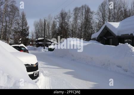 Talkeetna en hiver Banque D'Images