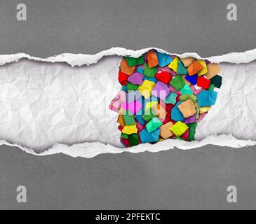 Trouble du spectre de l'autisme Journée de sensibilisation à l'autisme en tant que concept de santé mentale et éducation sociale au développement. Banque D'Images