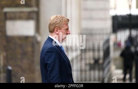 Oliver Dowden député - Chancelier du Duché de Lancaster, et Secrétaire d'État - à Downing Street, mars 2023 Banque D'Images