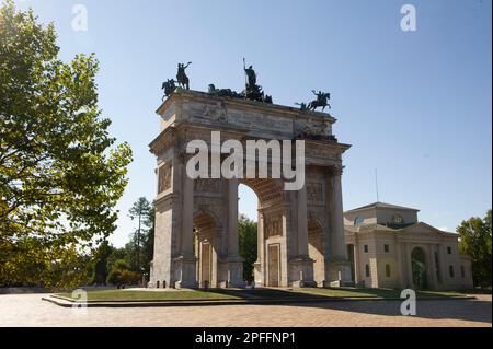 19 septembre 2022 – Europe, Italie, Lombardie, Milan, Arco Della Pace dans le parc Sempione Banque D'Images