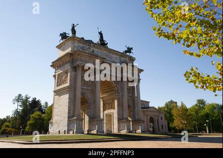 19 septembre 2022 – Europe, Italie, Lombardie, Milan, Arco Della Pace dans le parc Sempione Banque D'Images