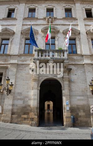 02 septembre 2022 – Europe, Italie, Sardaigne, Sassari, Palazzo Ducale siège de l'Hôtel de ville de Sassari Banque D'Images