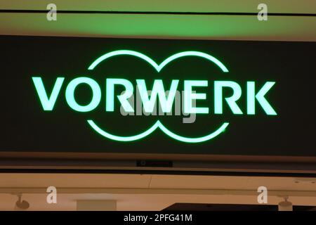 Vorwerk / logo / Schiftzug Banque D'Images
